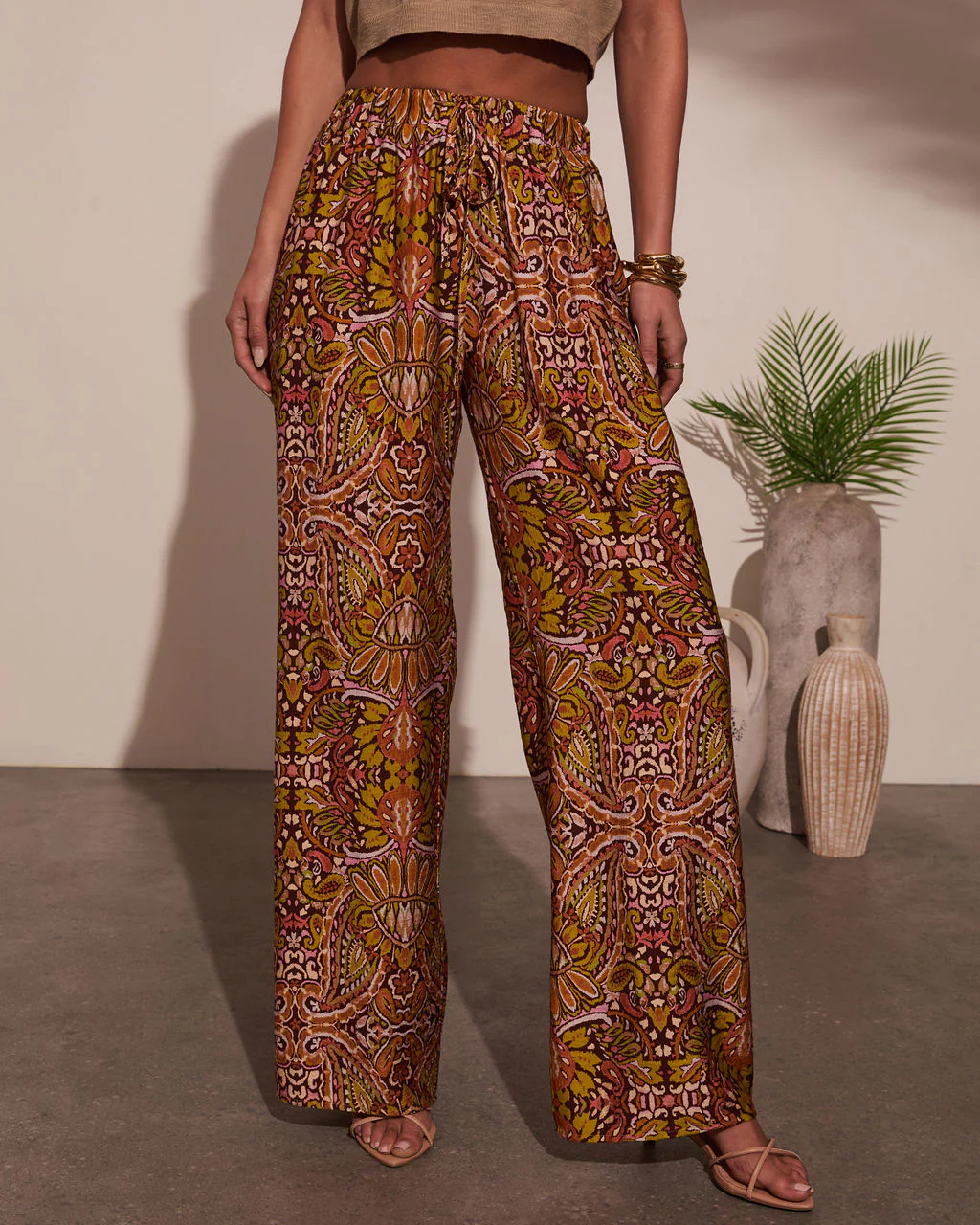 Sun Kissed Paisley Print Pants - Image 4