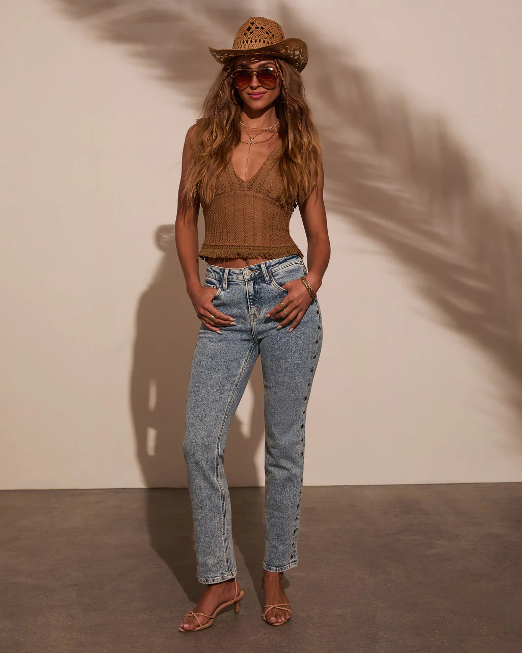 Sun Kisser Knit Tassel Top - Image 2
