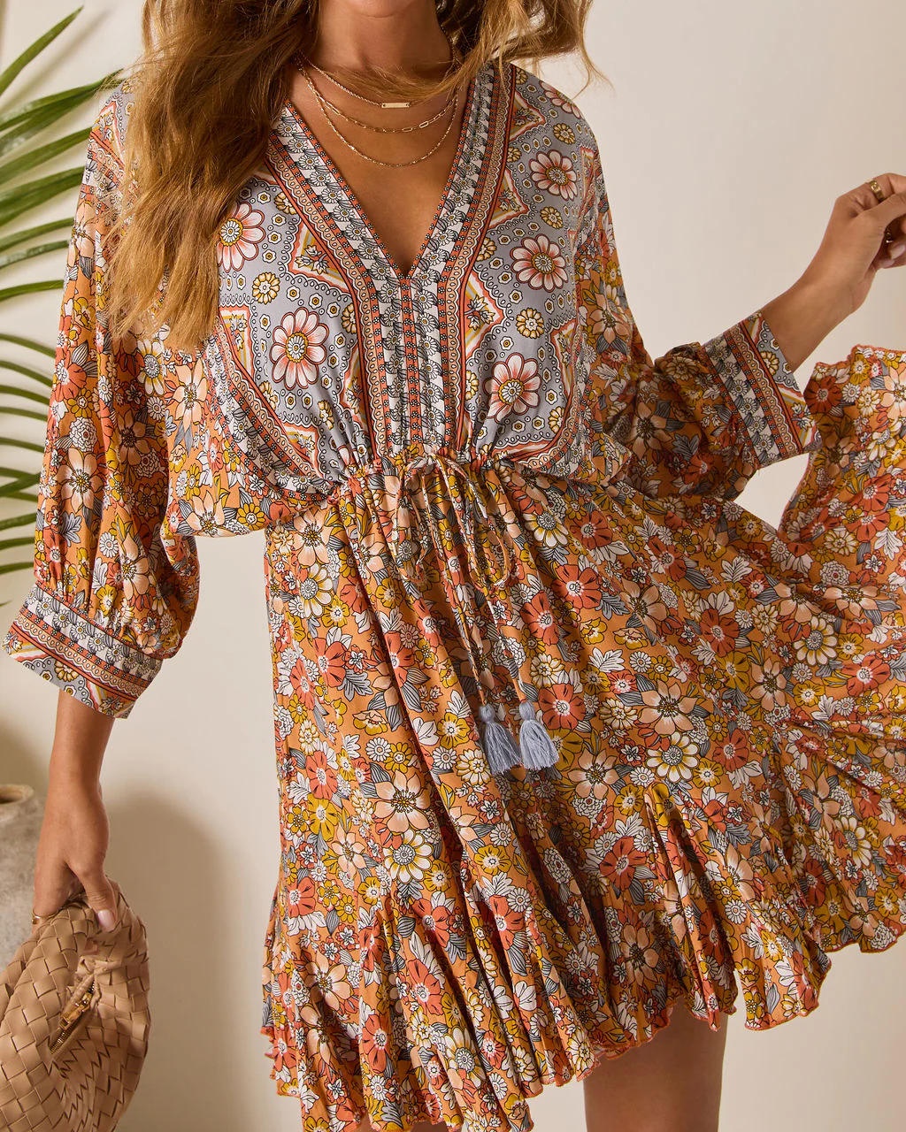Sun Loves Caftan Mini Dress - Image 6