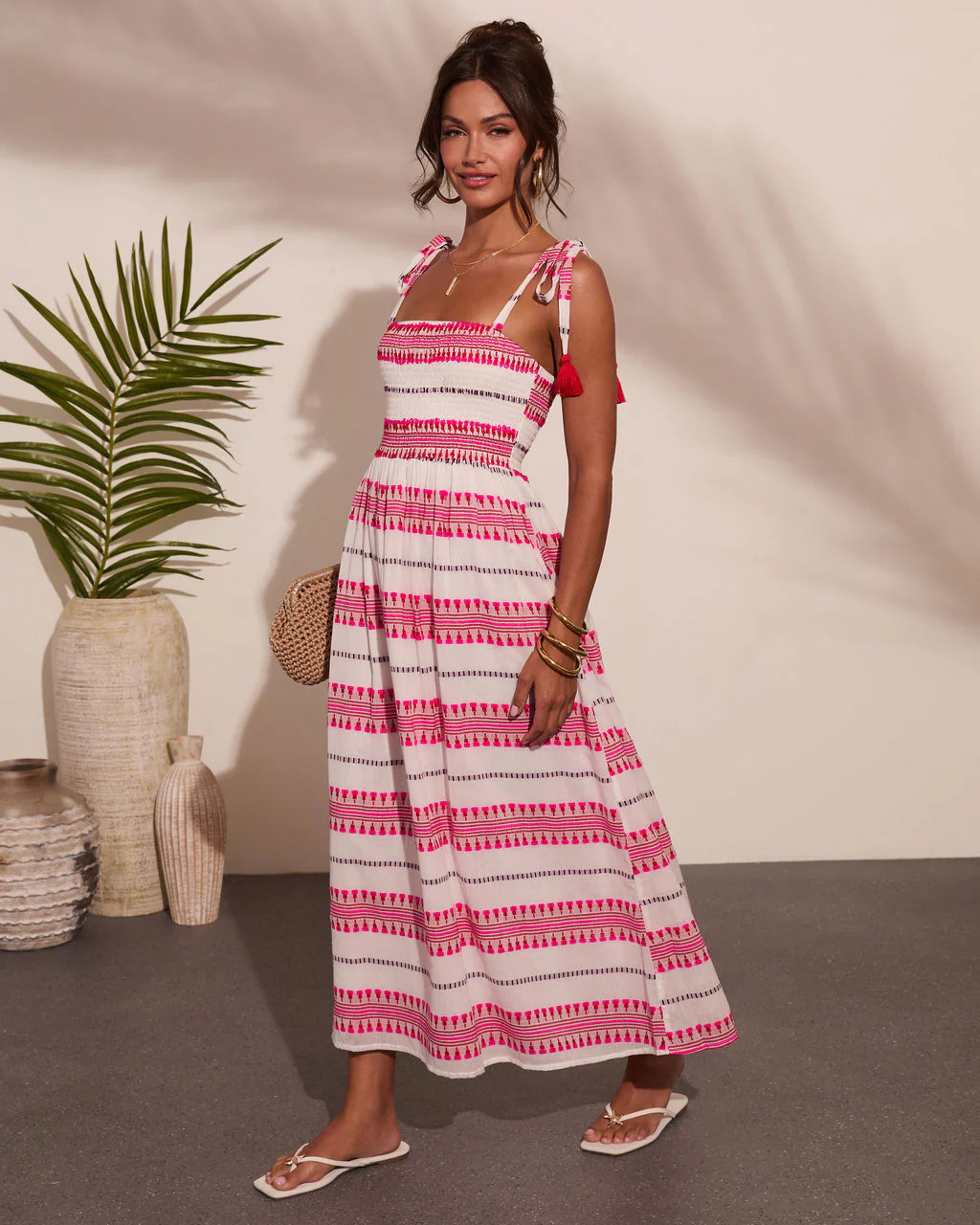 Sun Reverie Abstract Striped Maxi Dress - Image 3