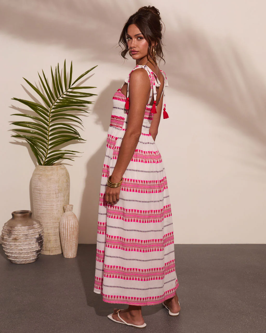 Sun Reverie Abstract Striped Maxi Dress - Image 4