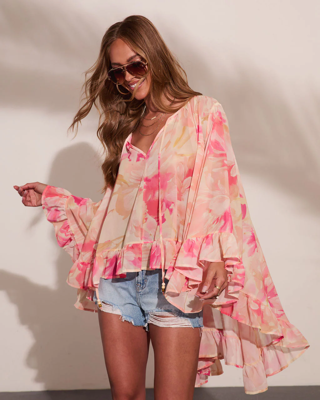 Sunbeam Series Floral High Low Top - Image 3