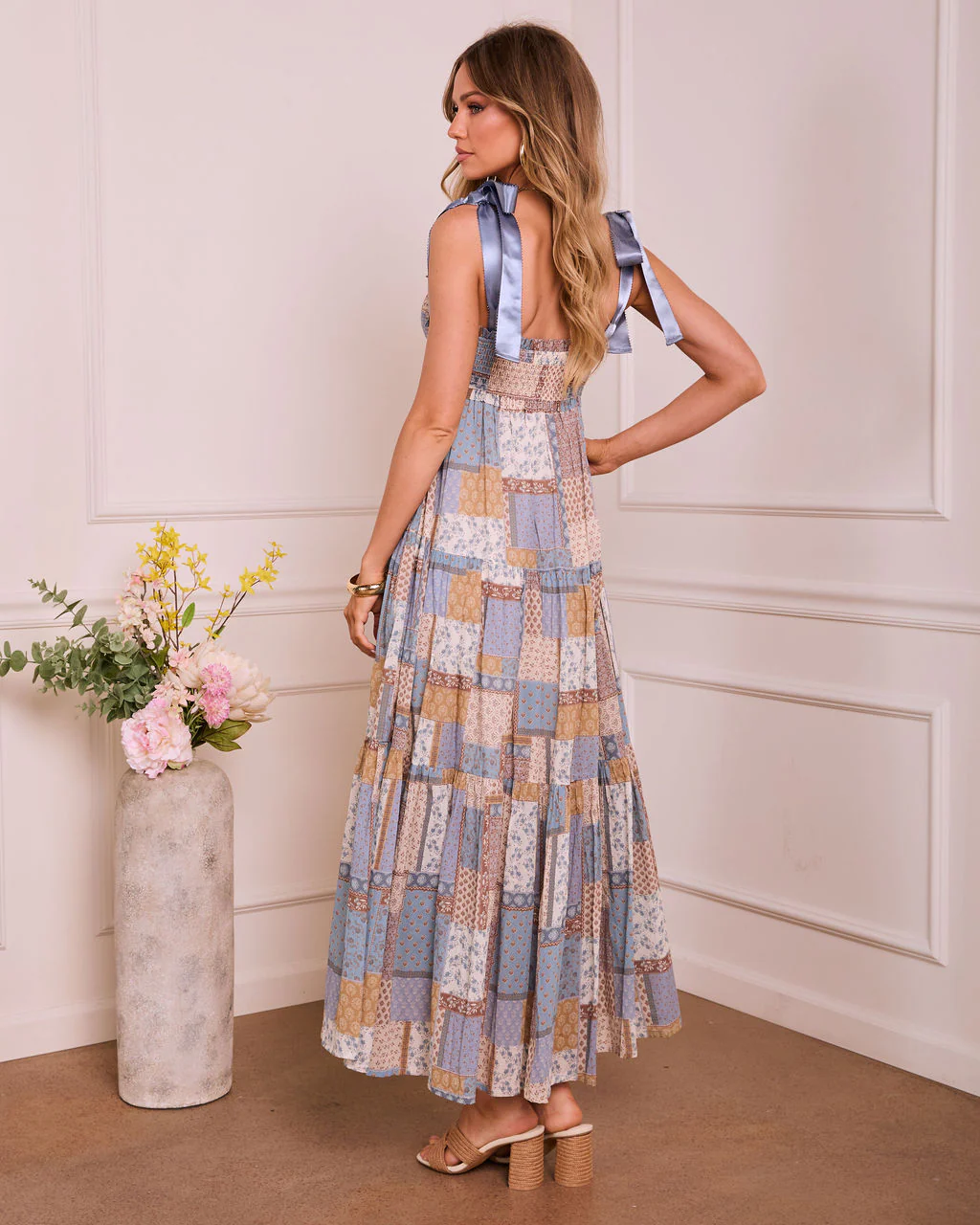 Sunbloom Poise Patchwork Maxi Dress - Image 4