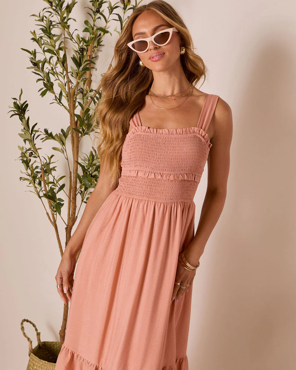 Sunday Ease Tiered Midi Dress - Image 2