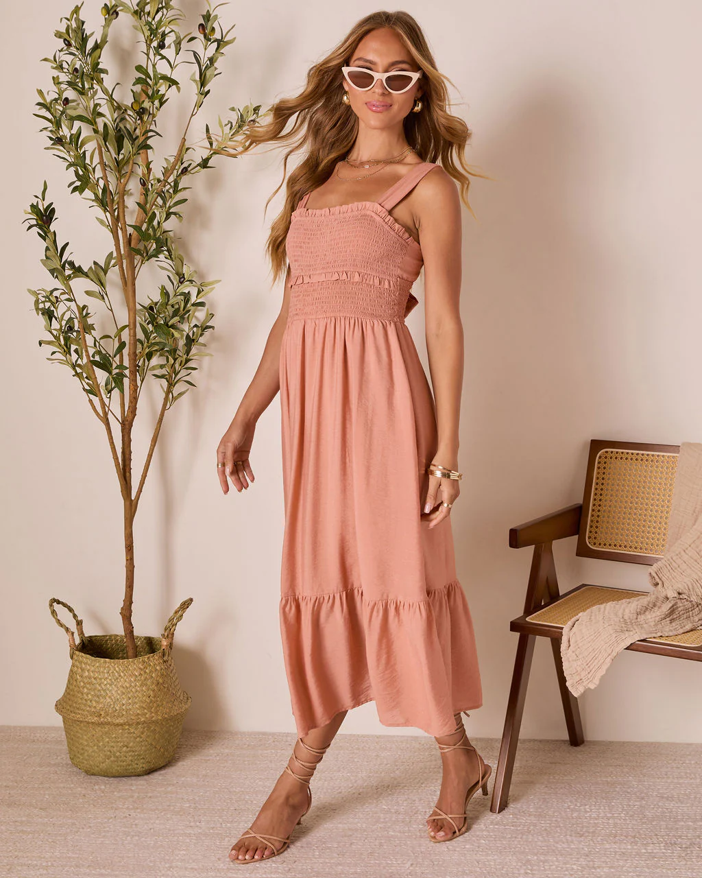 Sunday Ease Tiered Midi Dress - Image 3