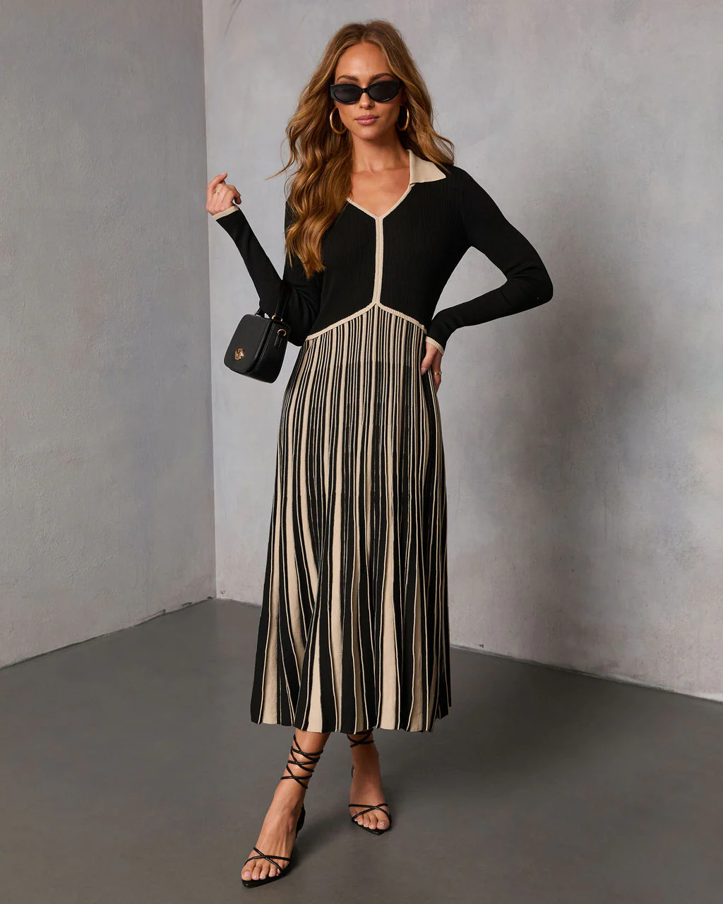 Sunday Nine Striped Twofer Midi Dress - Image 5