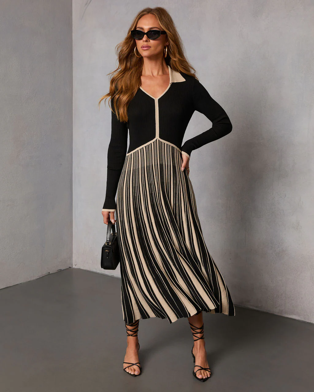 Sunday Nine Striped Twofer Midi Dress - Image 6