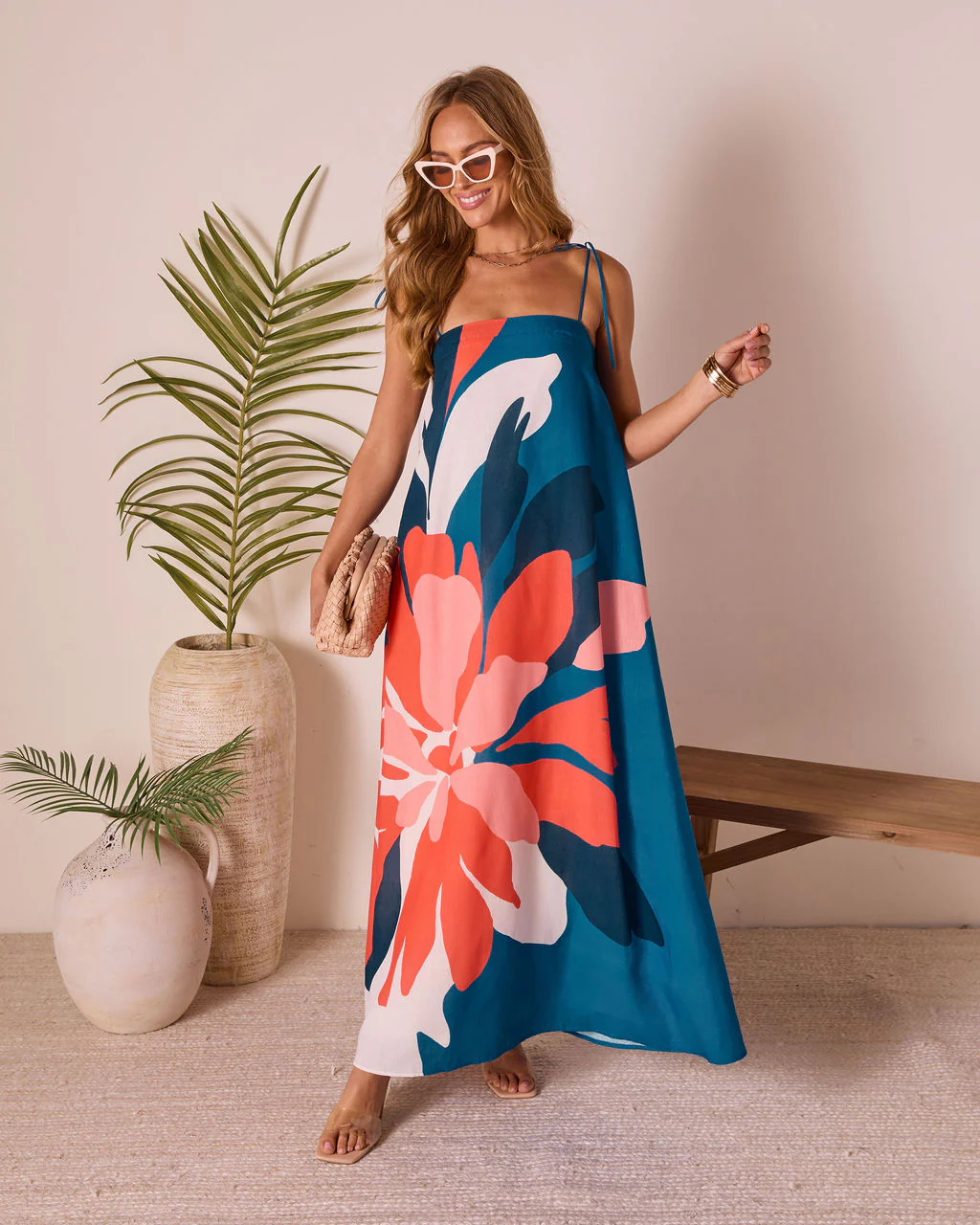 Sunkissed Escape Abstract Maxi Dress - Image 3