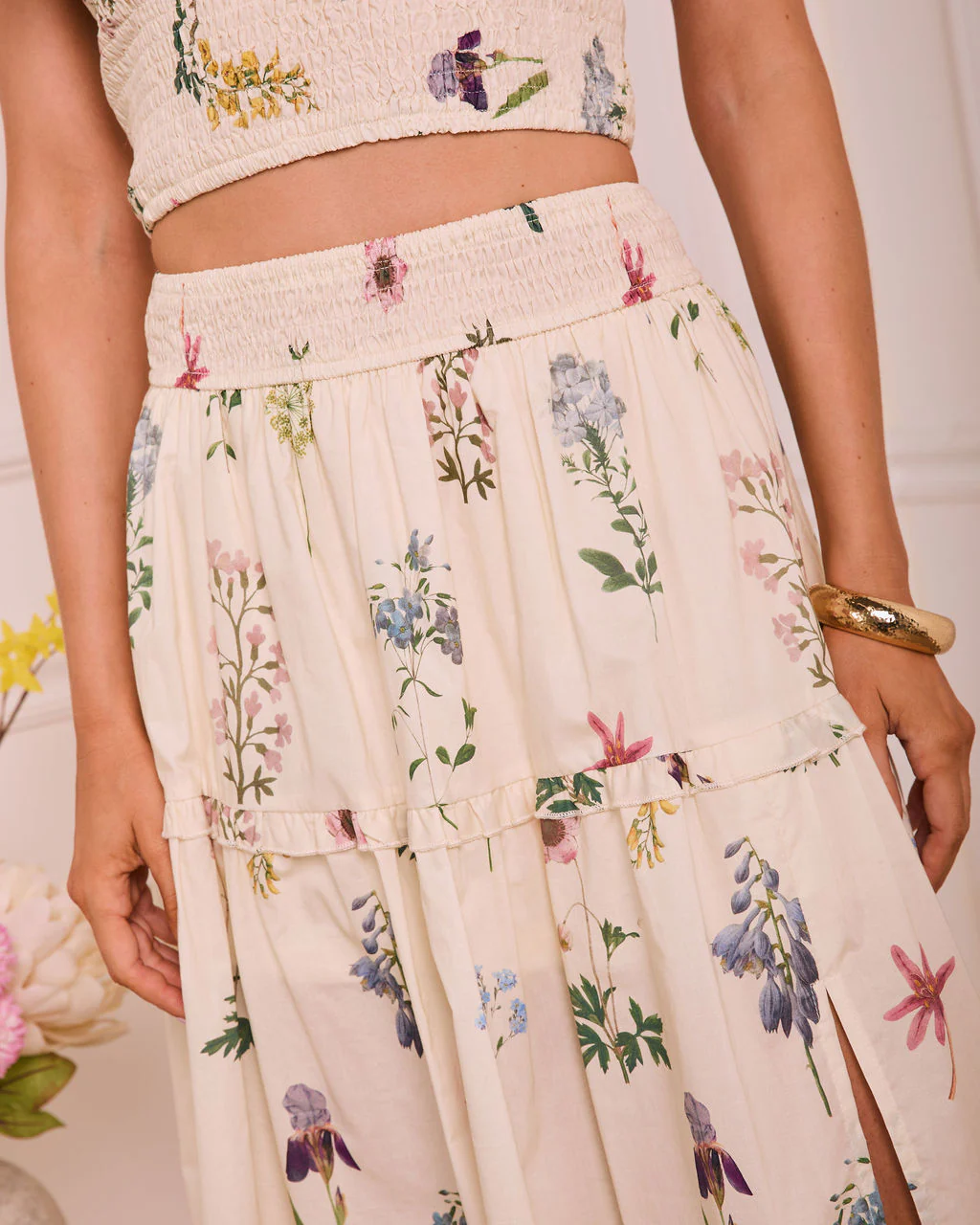 Sunlit Garden Floral Maxi Skirt - Image 6