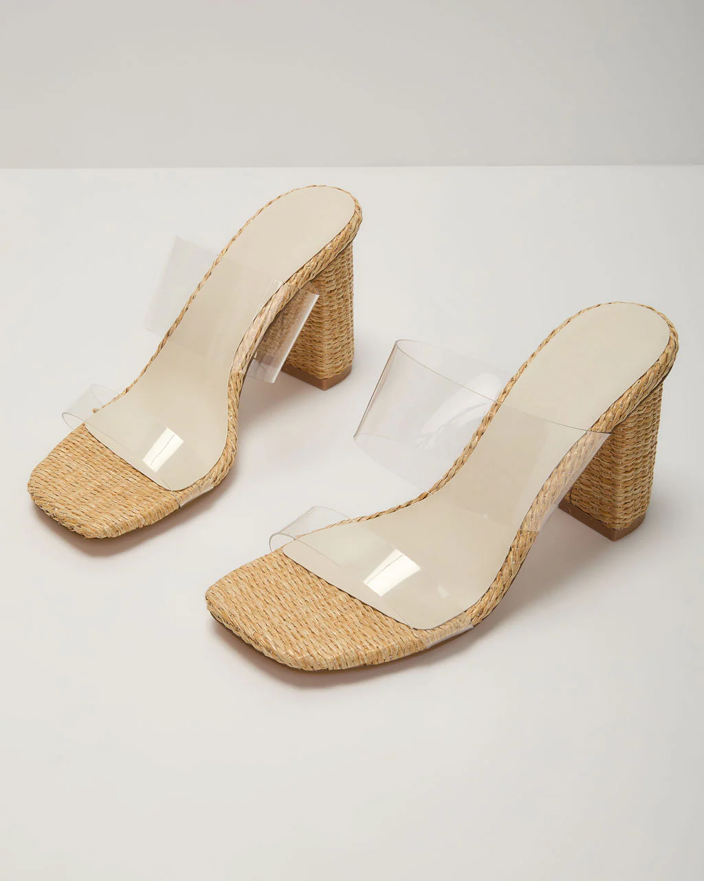 Sunny Days Clear Open Toe Mules - Image 2