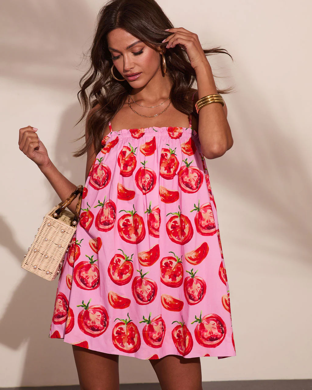 Sunny Harvest Novelty Fruit Print Mini Dress - Image 5
