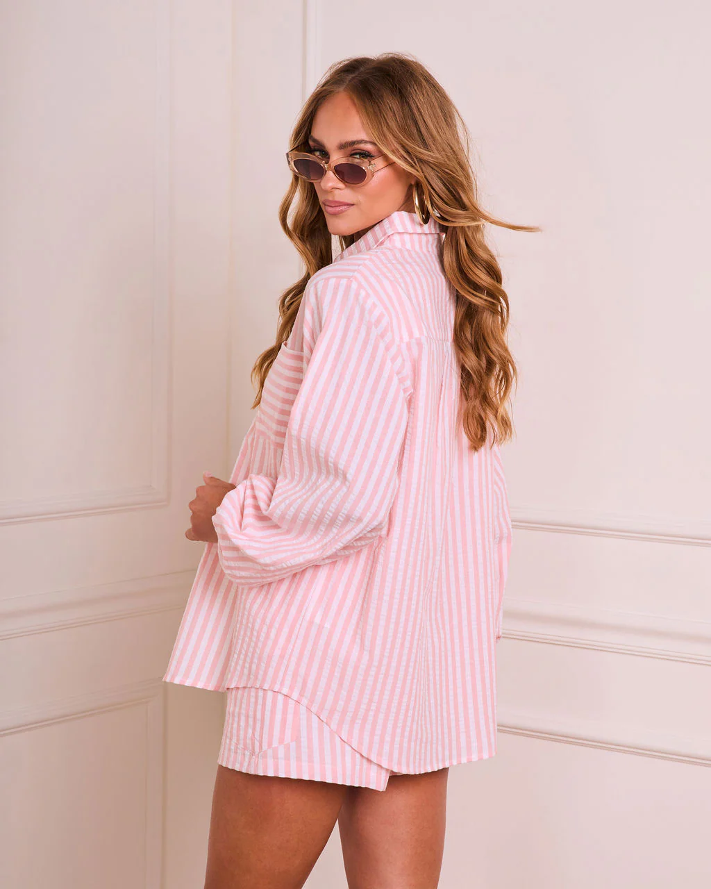 Sunny Plans Striped Button Down Top - Image 4