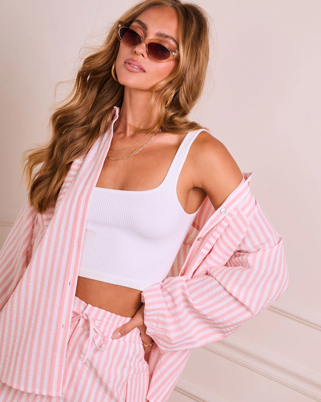 Sunny Plans Striped Button Down Top - Image 6