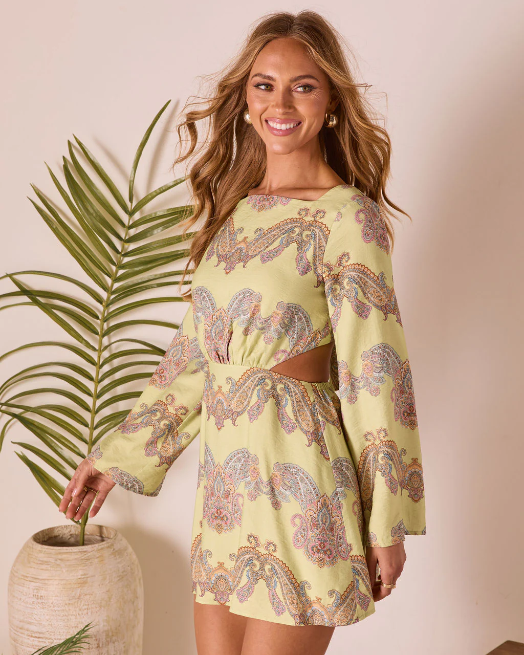 Sunset Jetsetter Abstract Mini Dress - Image 3