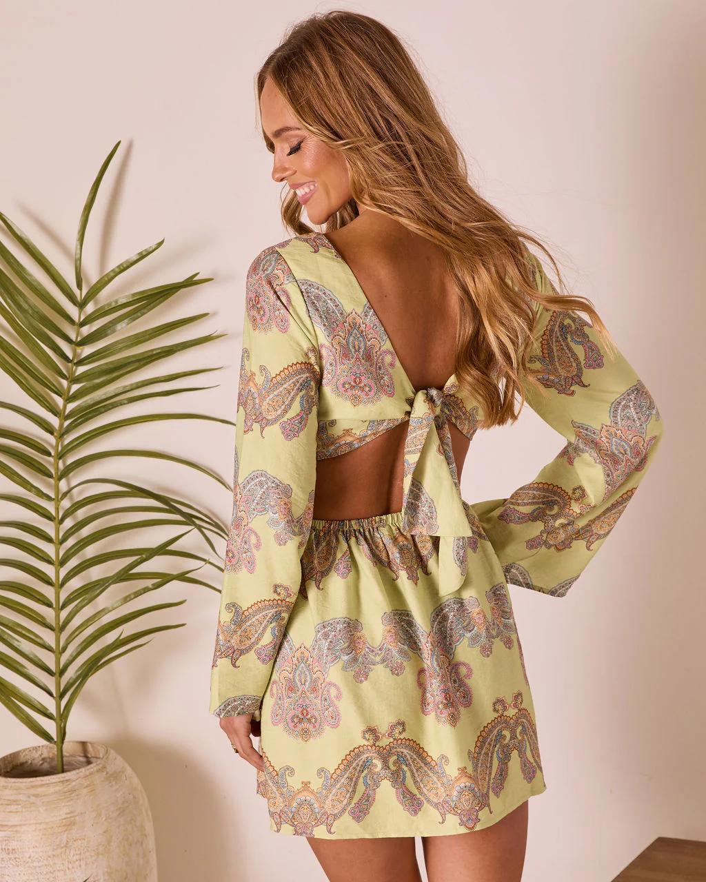 Sunset Jetsetter Abstract Mini Dress - Image 4