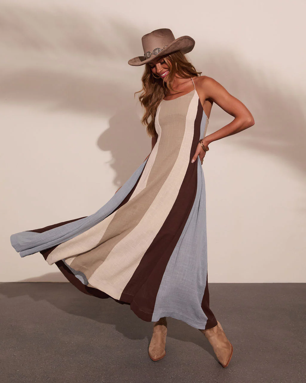 Sunspell Darling Striped Color Block Maxi Dress - Image 5