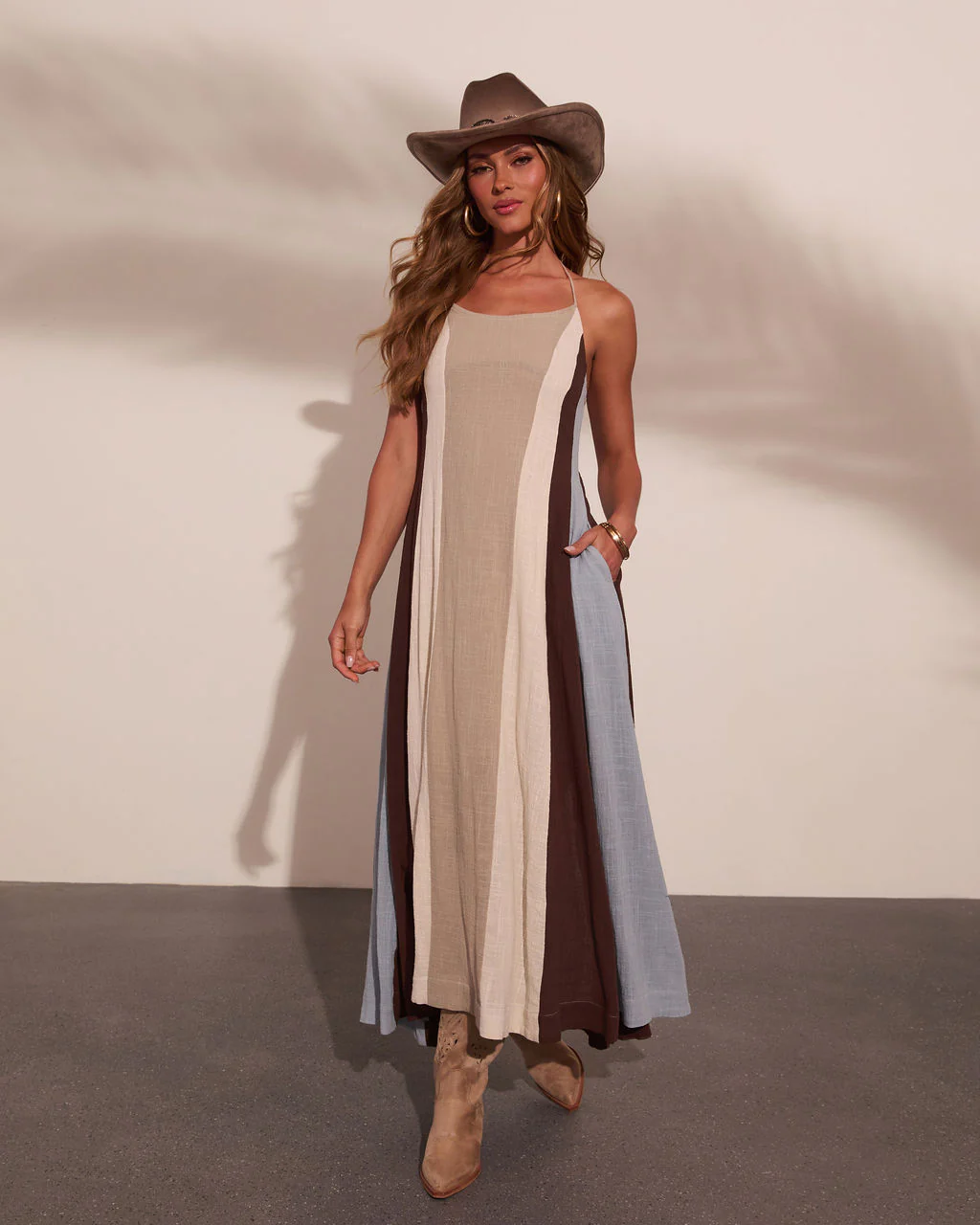 Sunspell Darling Striped Color Block Maxi Dress - Image 6
