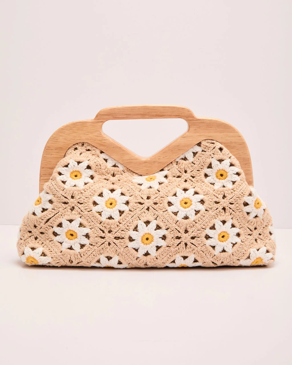 Sunspun Muse Woven Floral Clutch - Image 3