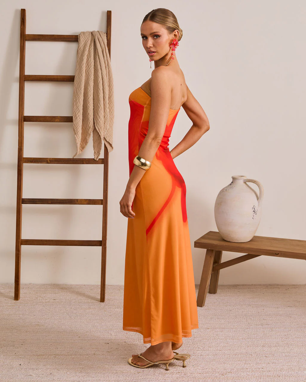 Sunveil Bloom Floral Mesh Maxi Dress - Image 4