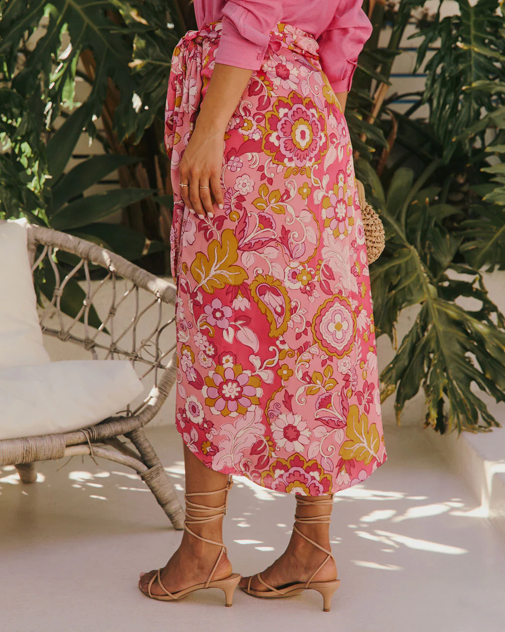 Alissa Floral Wrap Skirt - Image 4