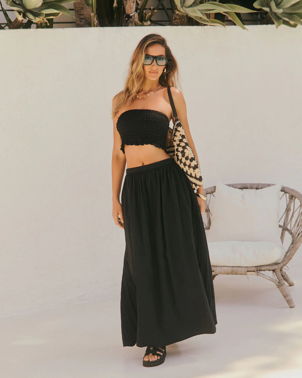 Sunveil Smocked Ripstop Cropped Top - Image 2