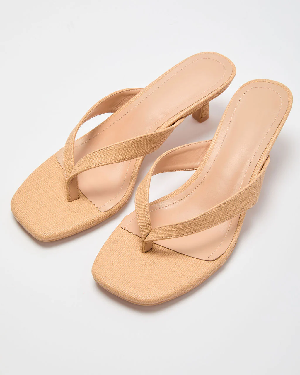 Sunwashed Raffia Kitten Heels - Image 2
