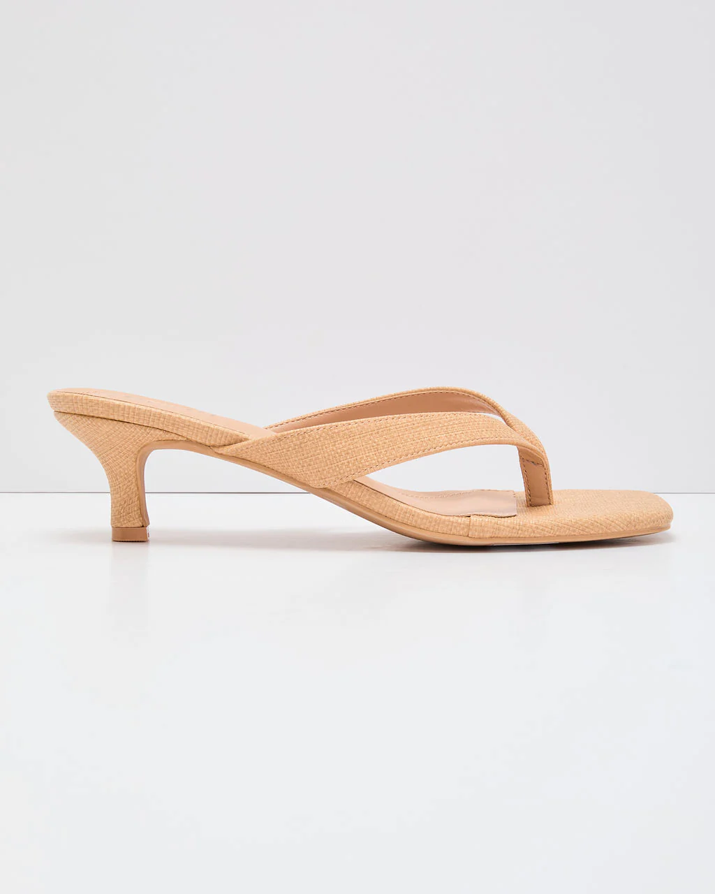Sunwashed Raffia Kitten Heels - Image 6