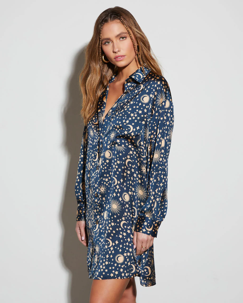 Supernova Collared Mini Dress - Image 5