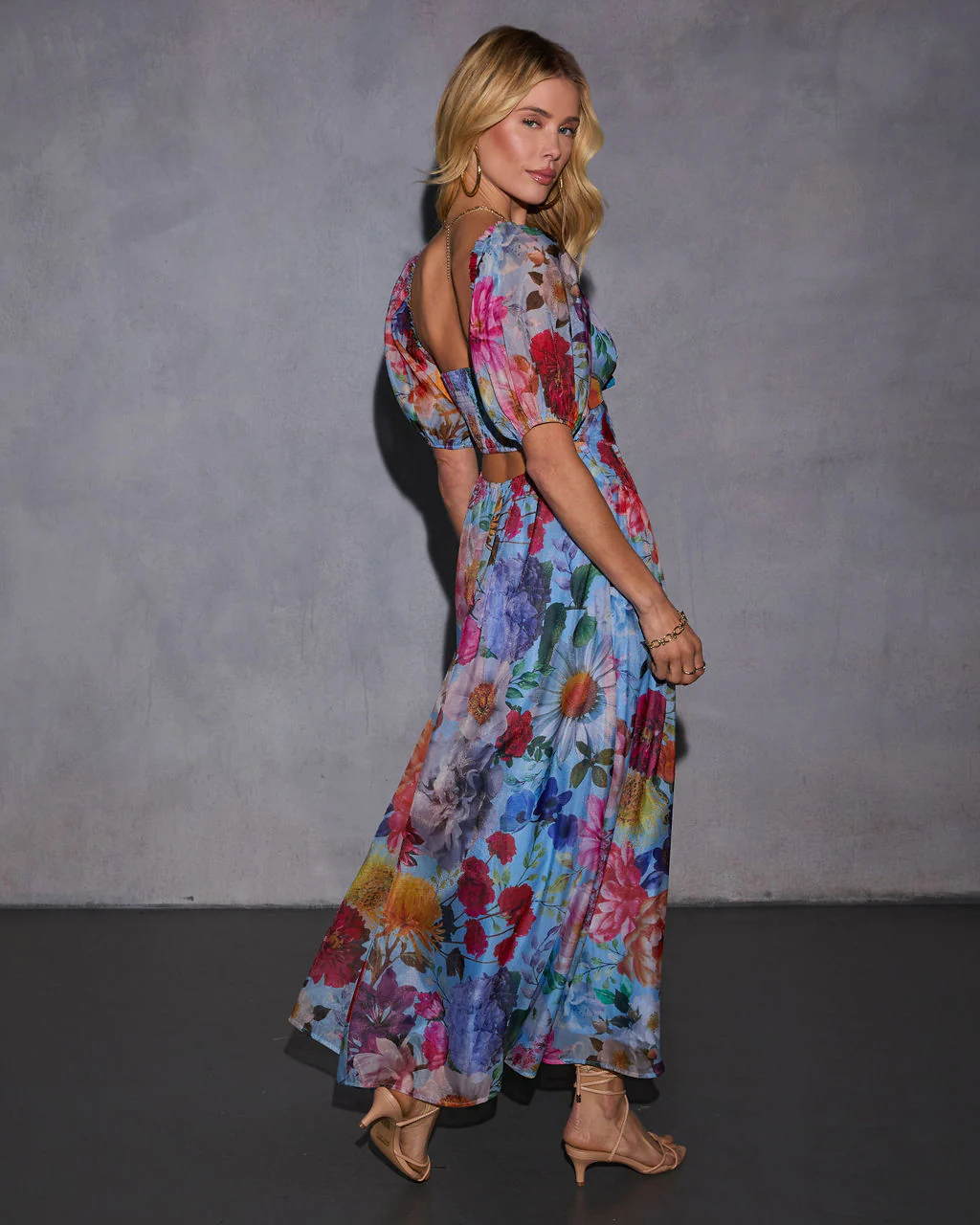 Sweet Blooms Floral Maxi Dress - Image 4