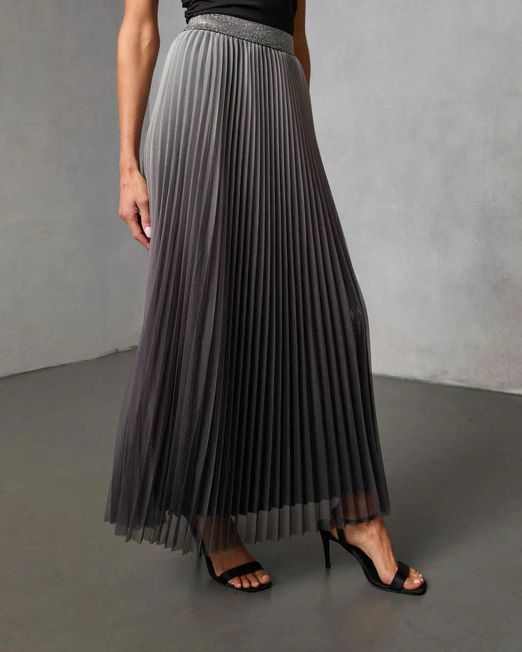 Sweet Dreams Pleated Maxi Skirt - Image 3
