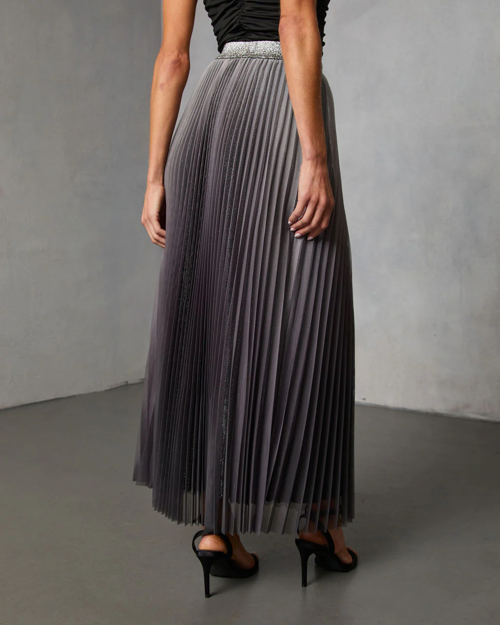 Sweet Dreams Pleated Maxi Skirt - Image 4