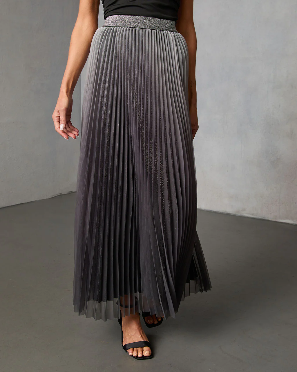 Sweet Dreams Pleated Maxi Skirt - Image 6