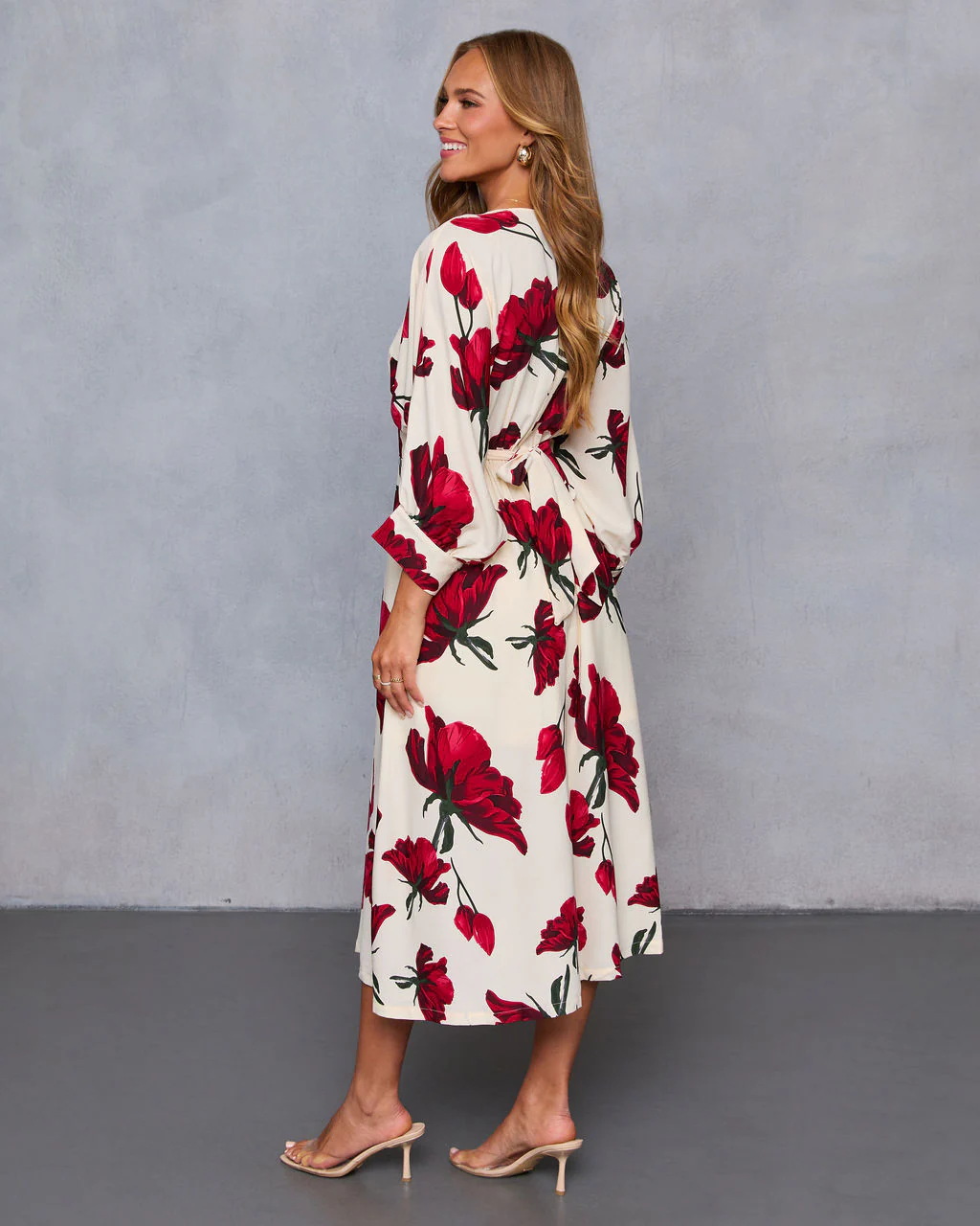 Sweet For You Kimono Sleeve Midi Dress - Image 4