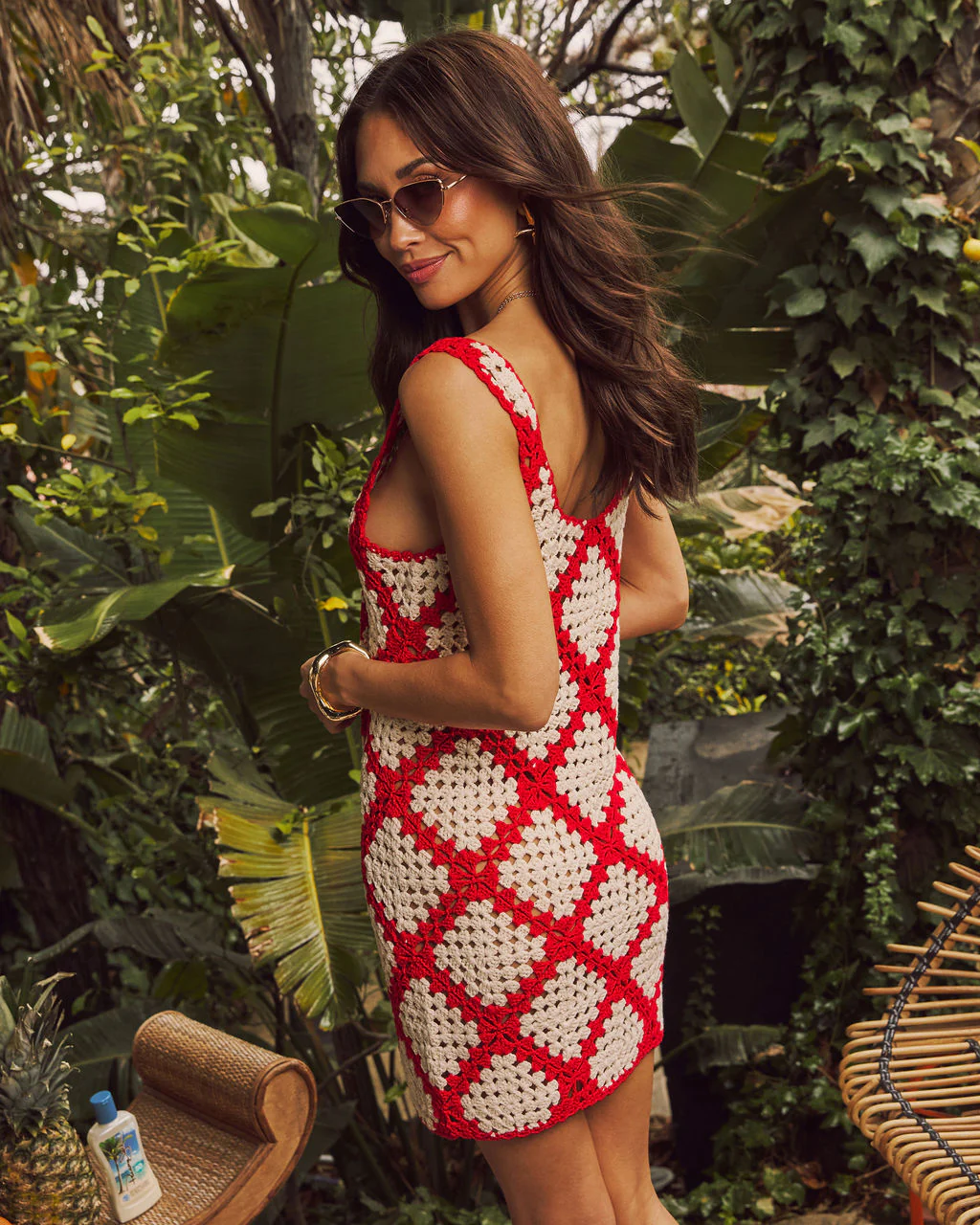 Sweet Getaway Crochet Mini Dress - Image 4