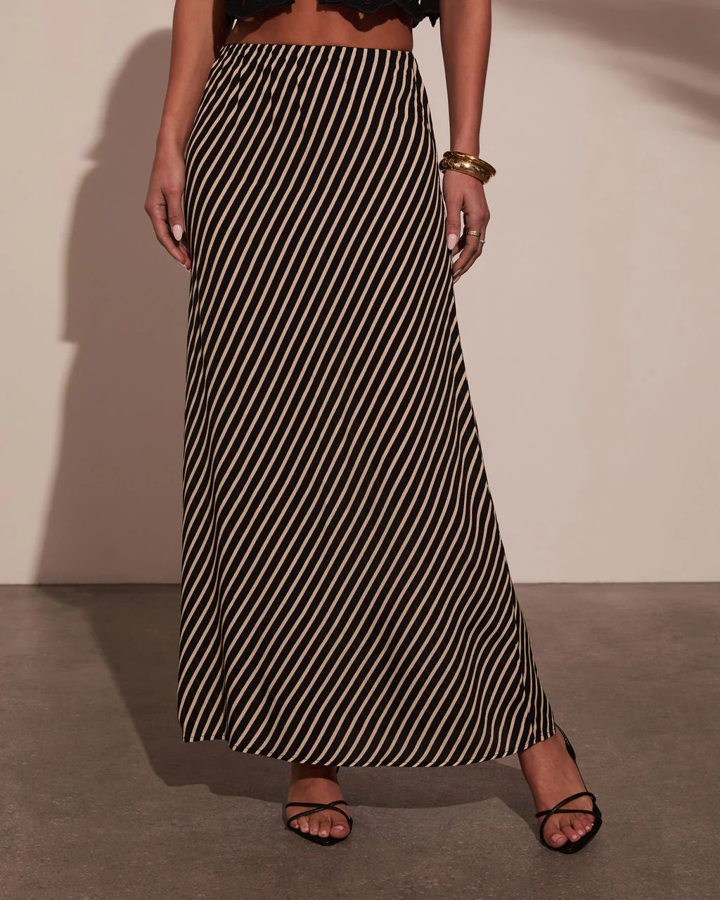 Sweet Haven Striped Maxi Skirt - Image 2
