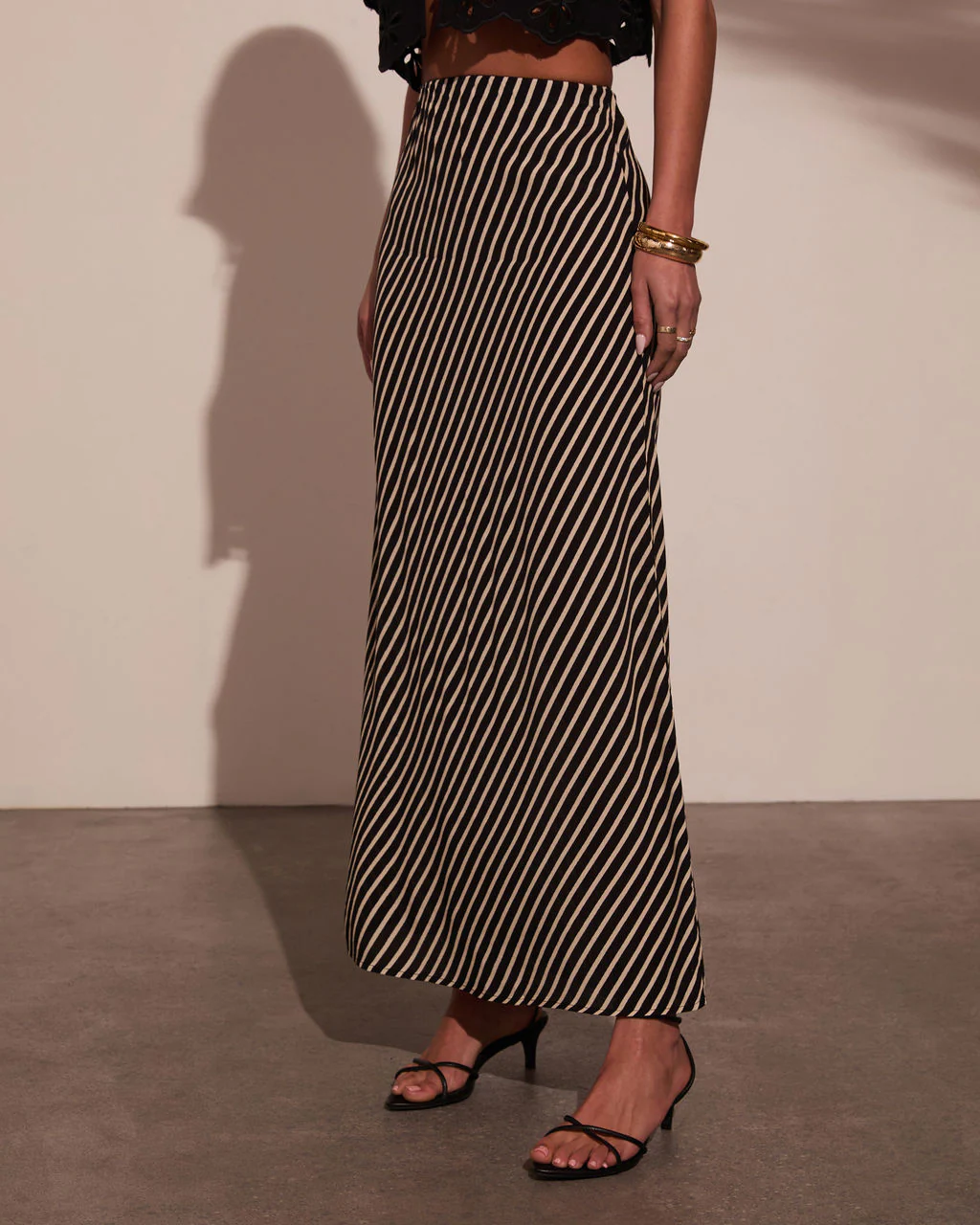 Sweet Haven Striped Maxi Skirt - Image 3