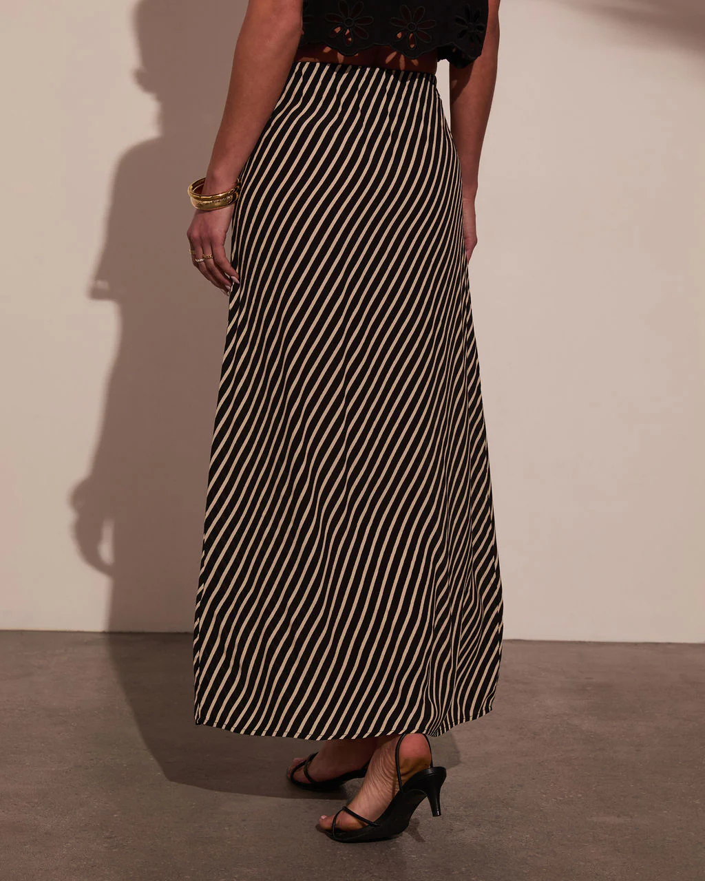 Sweet Haven Striped Maxi Skirt - Image 4