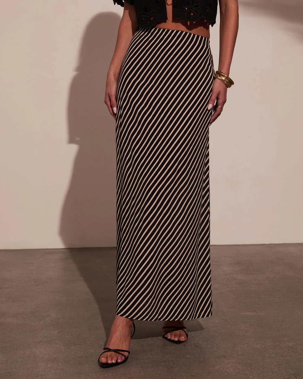 Sweet Haven Striped Maxi Skirt - Image 5