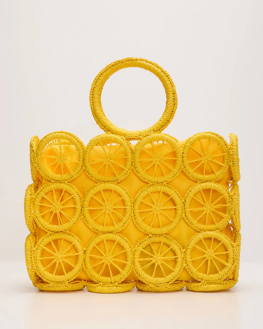Sweet Life Lemon Cutout Tote Bag - Image 2