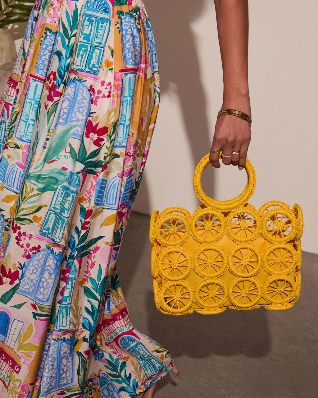 Sweet Life Lemon Cutout Tote Bag - Image 3