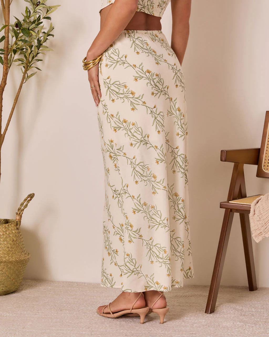 Sweet Surrender Floral Maxi Skirt - Image 4