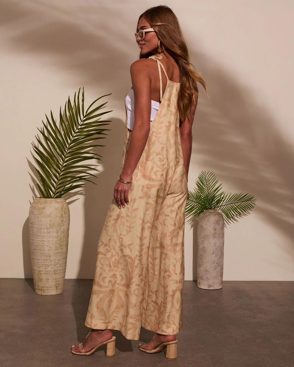 Sweet Wanderer Relaxed Abstract Jumpsuit - Image 4