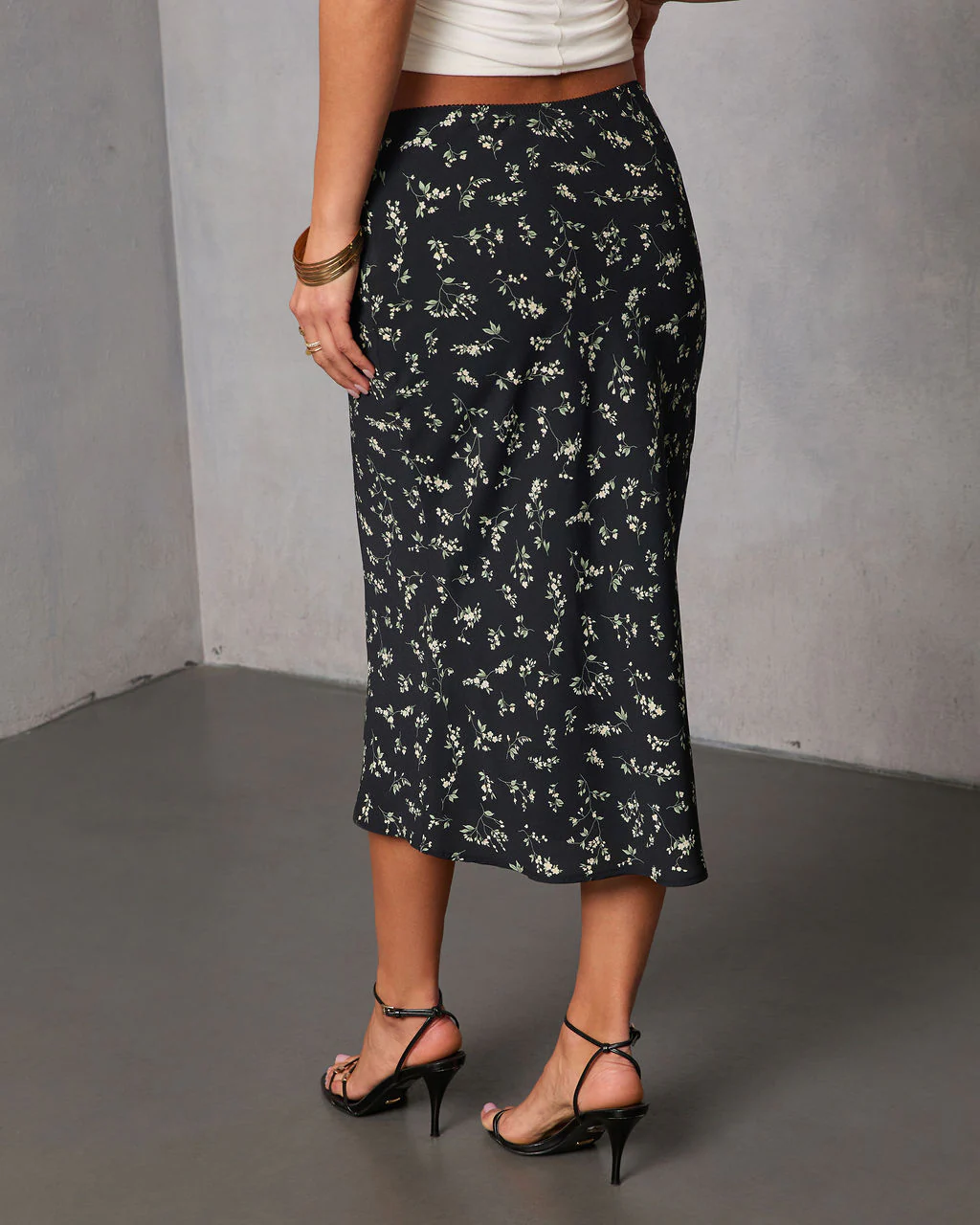 Sweetie Bloom Floral Midi Skirt - Image 4