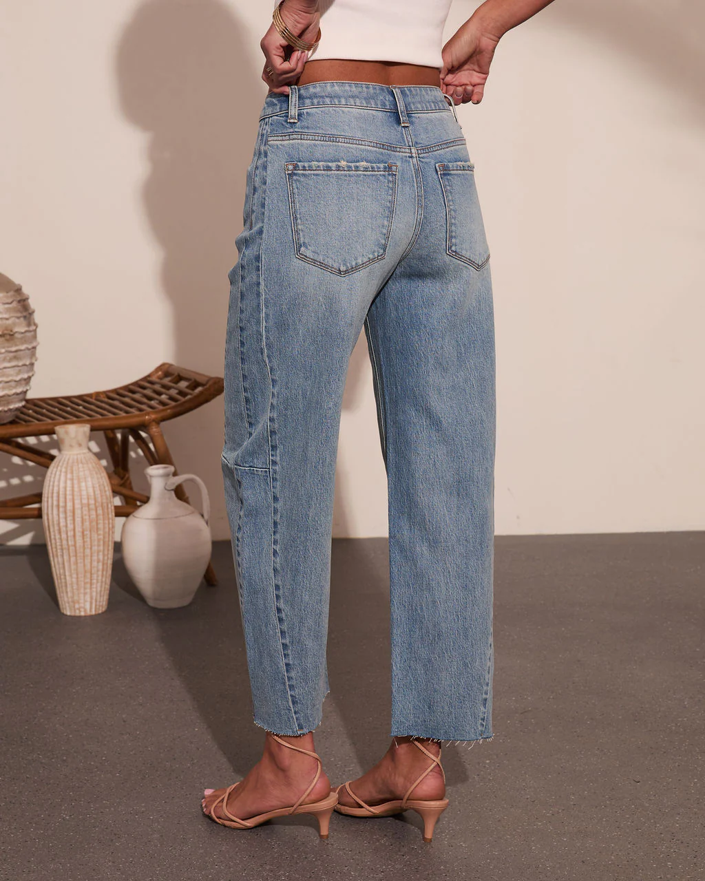 Sydnie Stretch High Rise Barrel Leg Jeans - Image 4