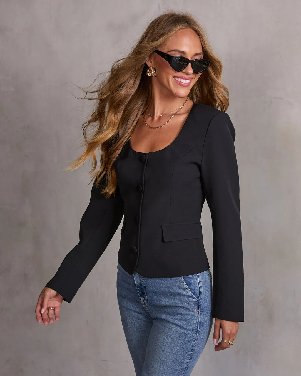 Take Charge Collarless Blazer - Image 4