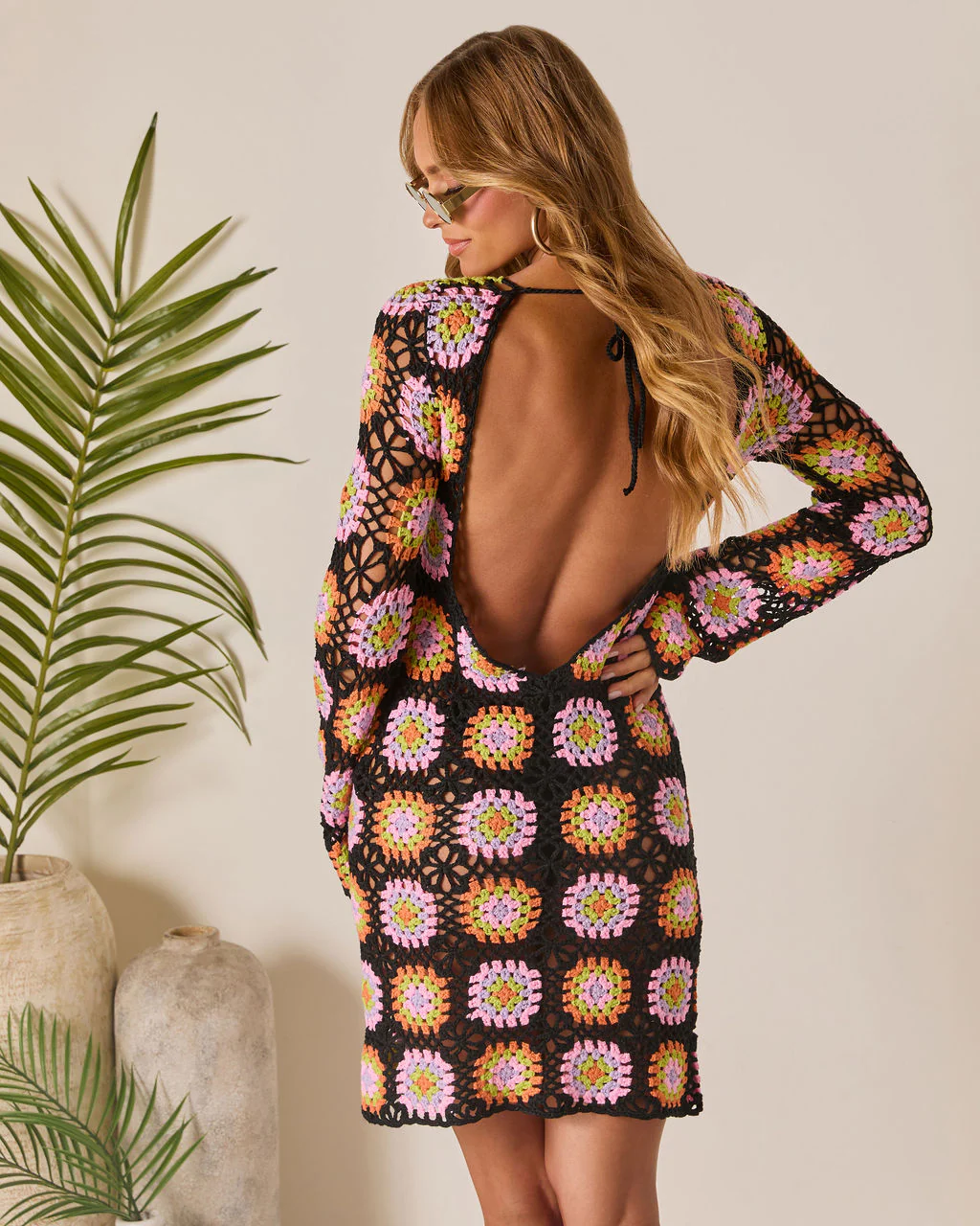 Talvi Crochet Cover Up Mini Dress - Image 4