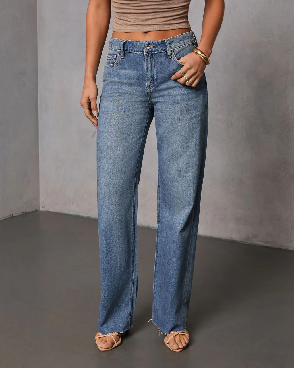 Tamrin Rigid Low Rise Relaxed Leg Jeans - Image 2