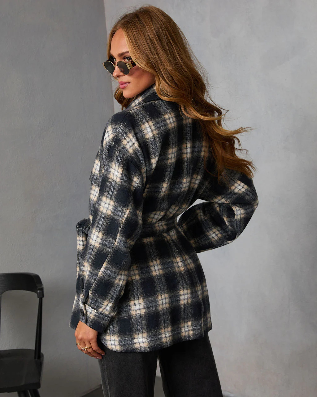 Tawny Grace Plaid Shirt Jacket - Image 4