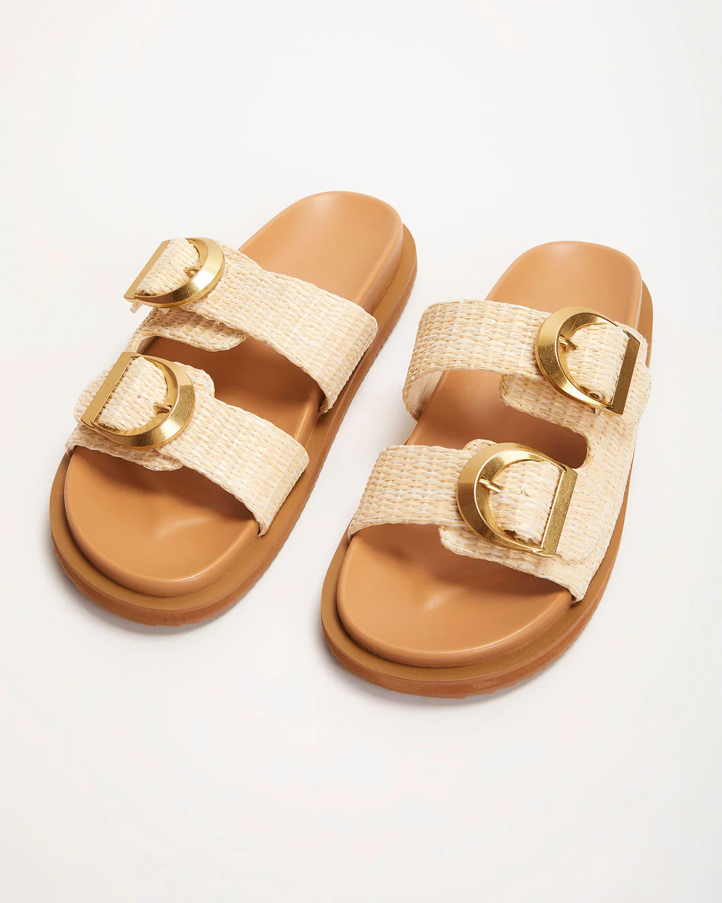 Tayo Raffia Flat Sandals - Image 10