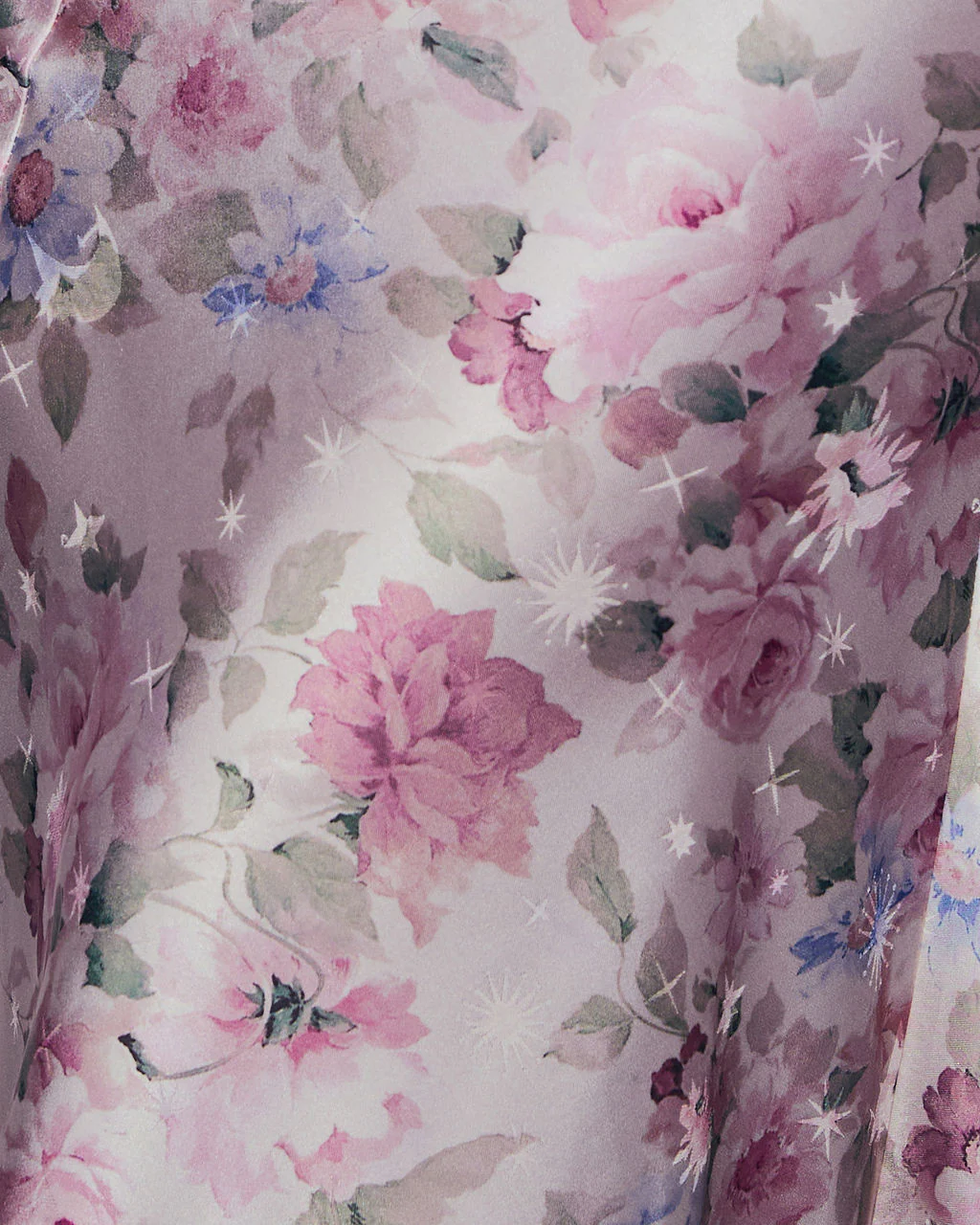 Tea For Two Floral Satin Maxi Skirt - Image 6